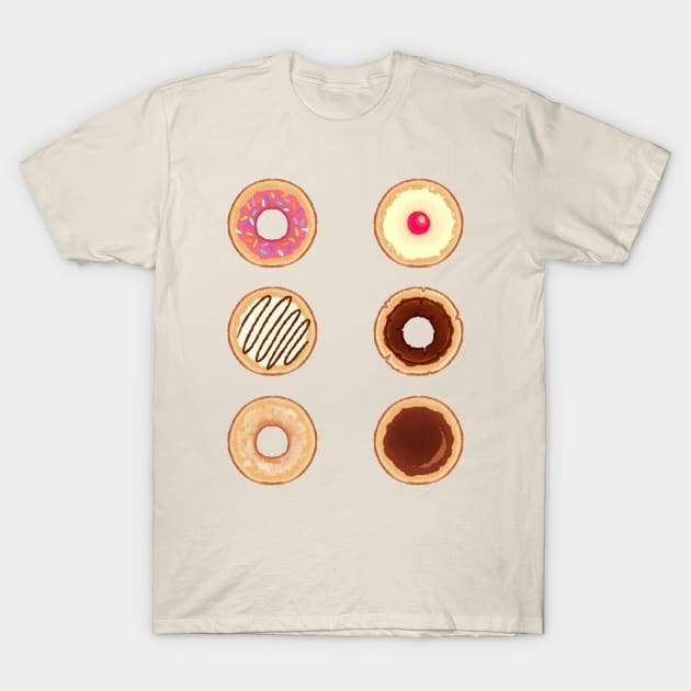 Basic Donuts T-Shirt by wikiyea